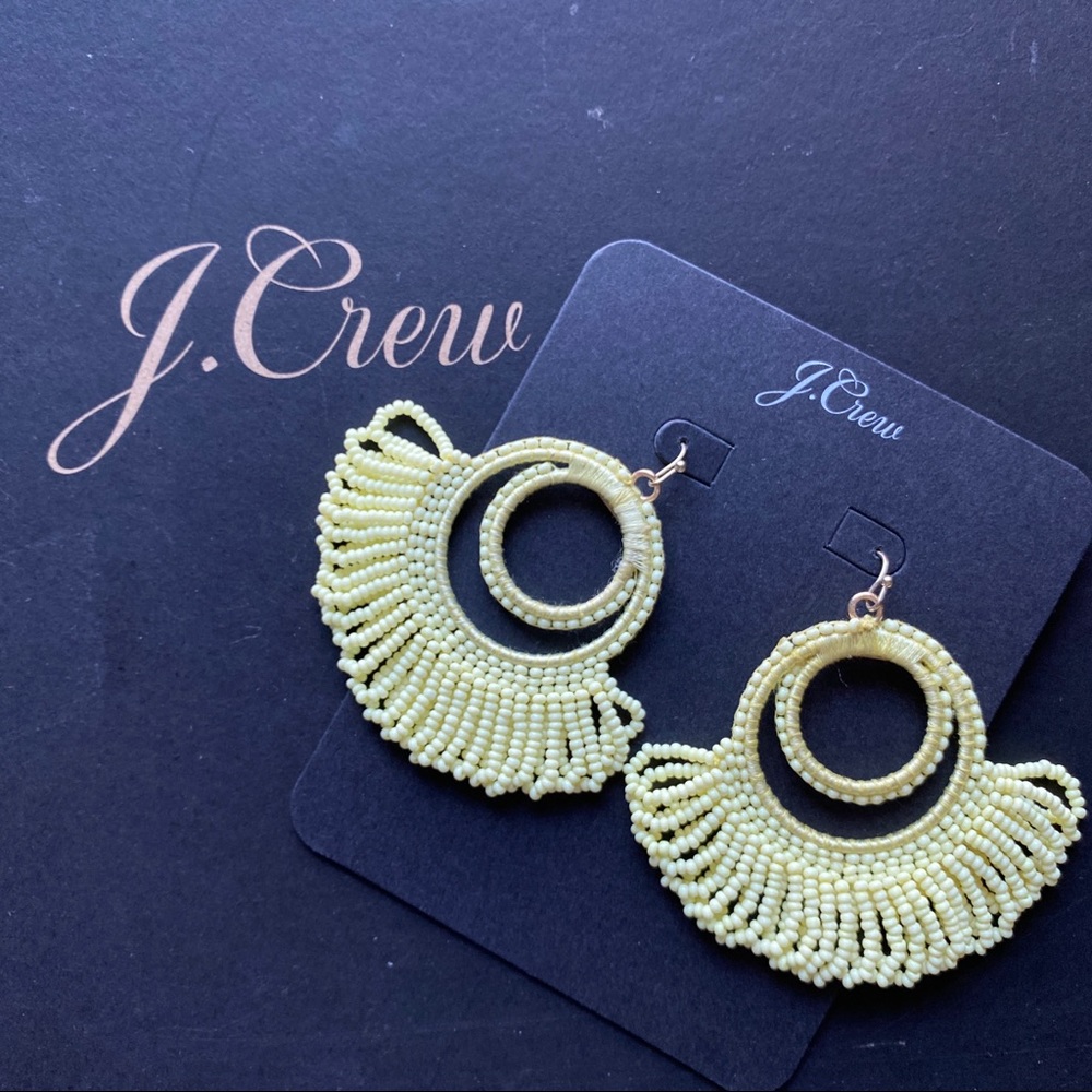 New J. Crew Loopy beaded hoop earrings - Picture 2 of 6
